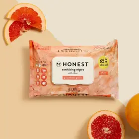 Honest 810022914908 6 Pack - The Company Sanitizing Wipes Grapefruit Grove 50 Count Each