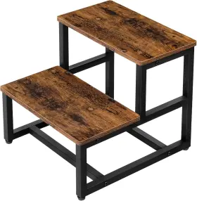 Bf12jd01 Hoobro Step Stools For Kids Toddler Stool Potty Rustic Brown