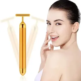 Uk000655-1 Horolas Beauty Bar 24k Gold Skin Care Face Massager Roller 1 Count Pack Of