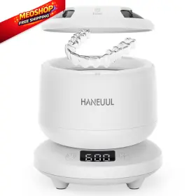 Hosmmer 850063711685 2025 Ultrasonic Retainer Cleaner For Dentures And Aligner Durable Milky White