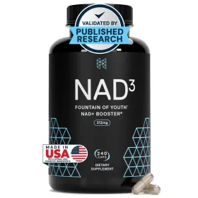 Nr180-1x Hpn Nad3 Clinical Nad Booster - 240ct Cellular Health Supplement