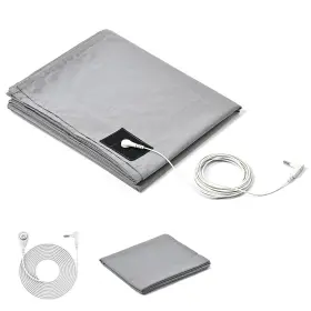 Hrsdzkj 730756961590 Grounding Sheets With Silver Fiber And Organic Cotton - 27x52 Inch Gray