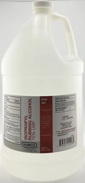 R100317 Humco Isopropyl Rubbing Alcohol 70% Usp First Aid Antiseptic 1 Gallon Usa