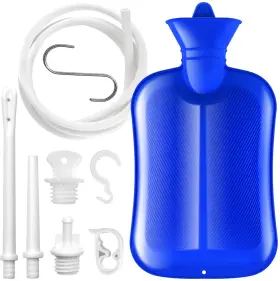 Huobaopao 772467262900 2 L Enema Bag Coffee Kit With 5.0 Ft. Long Silicone Hose Multi-s
