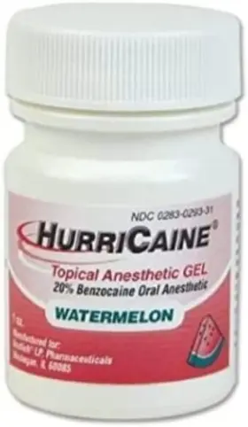0283-0293-31 Hurricaine Topical Anesthetic Gel Watermelon 28.4g/1 Oz. Each