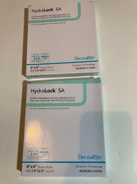 60440 Hydralock Sa Super Absorbent Dressing Dermarite 4 X New Lot Of 12