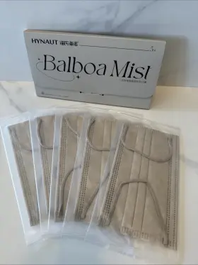 Hynaut 925923782847 Balboa Mist 5 Cloth Surgical Ear Loop Face Masks Beige New And Sealed
