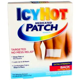 041167008430-4a Icy Hot 4 Pack Back And Body Medicated Patch 5 Ct