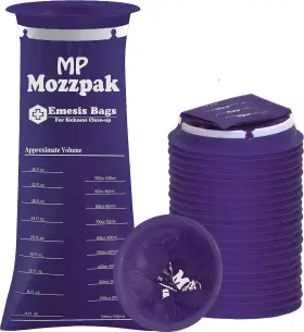 Inc 313015994906 Vomit Bags Disposable 24 Pack - 1000ml Emesis Leak-proof Barf Bag Travel