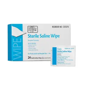 C22370  Inc Healthcare Hygea Sterile Saline Wipe 6 Inch Width 4 Length Pack Of 2