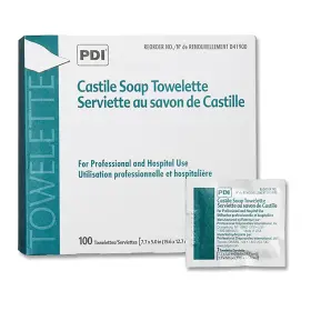 D41900  Inc Healthcare Castile Soap Wipe With Coconut Oil Premoistened Facial Cleans