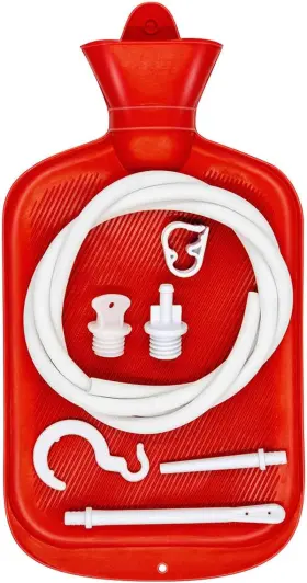 Fgrt567890 Inc Home Enema Bag Kit With Hose Tips And Controllable Water Flow Clamp- 2 Qua