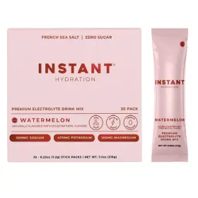 Ihspwm30 Instant Hydration Electrolyte Powder Packets Watermelon Zero Sugar Keto Vegan 30 Sticks