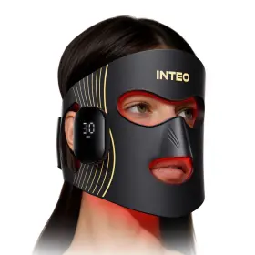 Inteo 850077067075 Red Light Therapy Mask 4 Modes 850nm Infrared Led Portable Breathable Face Color