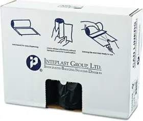 S434816k Inteplast Group 48 Inch Length X 43 Width 16 Mic Thickness Black