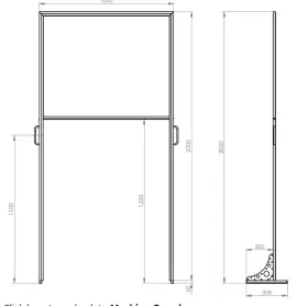 248550 Isel 30514 Freestanding Desktop Machine Guard 1 Meter X 2