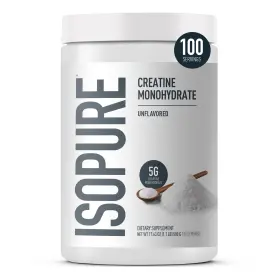 1087880 Isopure Creatine Monohydrate Powder 1.1 Lb 100 Servings Unflavored Sugar
