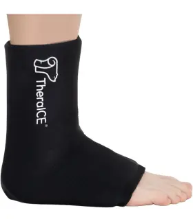 Strpa212mrnaosp Itherau Ankle Ice Pack Wrap Reusable Hot Or Cold For Foot Heel Injuries - Black