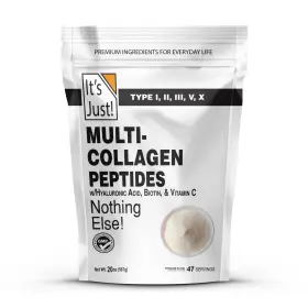 Its Just 850055966536 Collagen Peptides Multi Types I Ii Iii V X Vitamin C Biotin Hyaluronic Acid 20oz