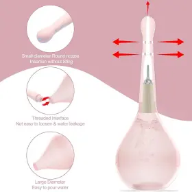 Jahyshow 883148585918 Anal Vaginal Bulb Douche Enema Irrigation Colonic Cleaner Rectal Syringe Set
