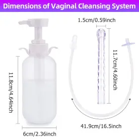 Af535 Jahyshow 300ml Pump Bottle Enema Douche Bulb Nozzle Vaginal Anal Cleansing Supply