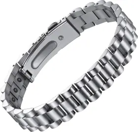 Us-b1124 Jecanori Ultra Strength Mens Magnetic Bracelet Bracelets For Silver