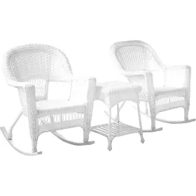 W00206r-b2-rces Jeco 3pc Rocker Wicker Chair Set White