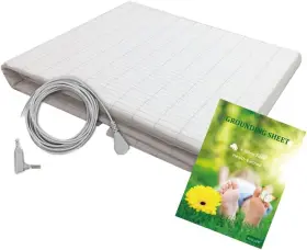 Osch000002 Jingreanhealthy Grounding Half Sheet With Cord Made Premium 90x35 Inch White