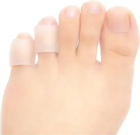 Jkcare 723247971253 Transparent Pinky Toe Sleeves Silicone Corn Cushions Pads 12 Clear