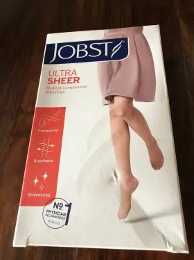 121538 Jobst Ultrasheer Maternity Waist High 20-30 Mmhg Classic Black Small