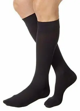 Jobst 701793498349 Relief 20-30 Mmhg Medical Compression Stockings Knee High Closed Toe Black