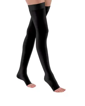 20-30mmhg Jobst 7865021 Graduated Compression Stockings Thigh High Open Toe Medium Black