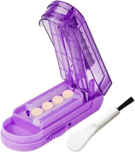 2408231745 Johnbee Pill Cutter Splitter For Small And Tiny Pills. Adjustable Dark Purple