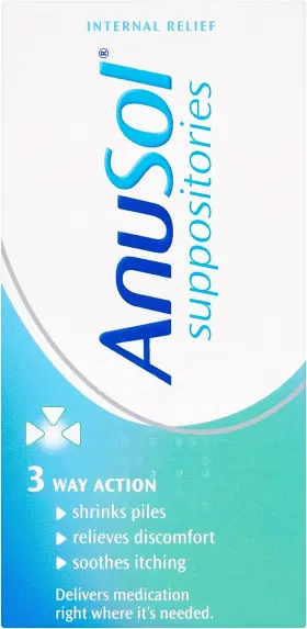 Johnson And 445017290267 Anusol Haemorrhoids Piles Treatment - 24 Suppositories Health Beauty