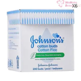 M012241x6 Johnson & And Cotton Buds 200 6 Pack New In Box