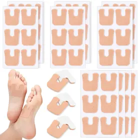 Tm8011 Jollidecor 60 Pcs U Shaped Felt Callus Cushions For Feet Metatarsal Corn Pads Beige