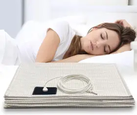 Joy White 786833258404 Grounding Sheets With Cord Organic Cotton 35x59inch