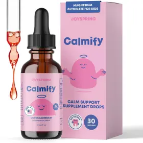 Joyspring 860011632504 1 Fl Oz Liquid Magnesium Supplement For Kids With L Theanine Chamomile And Calmify