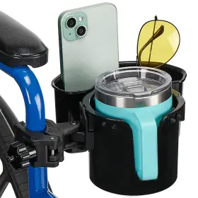 K0101-00503 Joytutus Wheelchair Cup Holder 2 Pack 4 Storage Walker Rollator 2-in-1 Drink