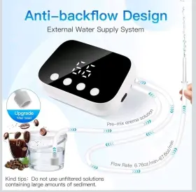 Qy-505 Jripae Electric Enema Kit For Colon Cleanse Coffee Organic Adjustable Smart Led