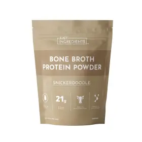 Just Ingredients 810143513165 Bone Broth Protein Powder Snickerdoodle 21g Grass Fed Servings Skin