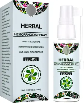 H0a15 Juztec Hemorrhoid Treatment - Fast Relief With Hemocare Herbal Hemorrhoids Spray And 1