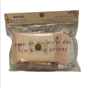 Kensie 842100164523 Killing Germs Sanitizing Wellness Kit With Mask Sanitizer And Gloves New