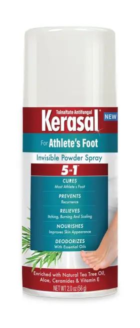 Kerasal 316864000361 5-in-1 Athletes Foot Invisible Powder Spray 2 Oz