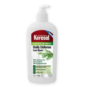 Kerasal 851409007516 Daily Defense Foot Wash Cleanser For Feet 12 Ounce Packaging