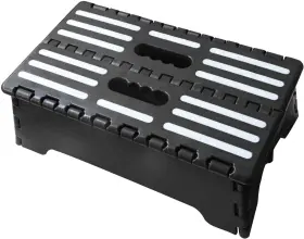 Kesywale 095652127588 Portable Folding Step 15 Inch X 8.7 5 Lightweight Foldable Stool Black