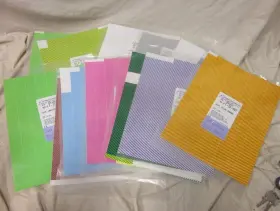 212203 Key Surgical Large Lot Of Instrument Various Colors Coding Pre-cut Sheet Tape