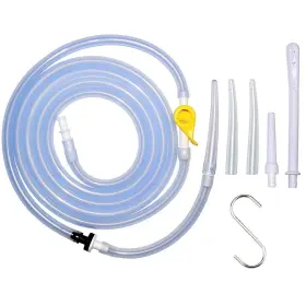 Kimann 702865501608 Enema Kit Part Silicone Hose Colon Cleansing Accessories Include Tub Inch