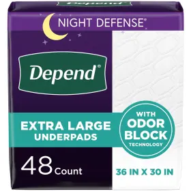 105654800 Kimberly Clark 48-96 Count Disposable Incontinence Bed Pads For Adults 36 Inch X 30