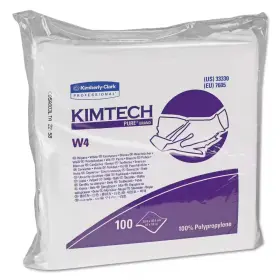 Kimtech 711181819823 12 X W4 Critical Task Wipers Flat Double Bag White 100/pack 5 Packs/carto